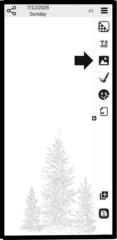 Click the picture button