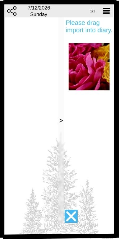 Drag the picture from the tray to the page