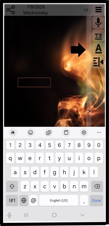 Click the font color button
