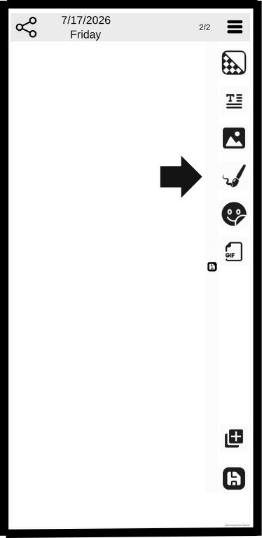 Click the drawing button