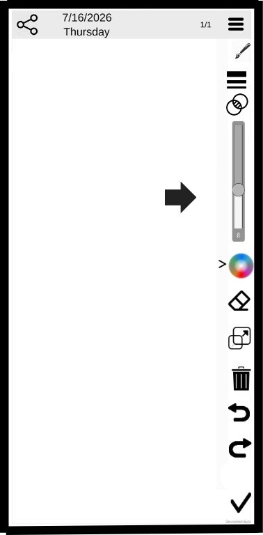 Use the slider to select the level of trabsparency