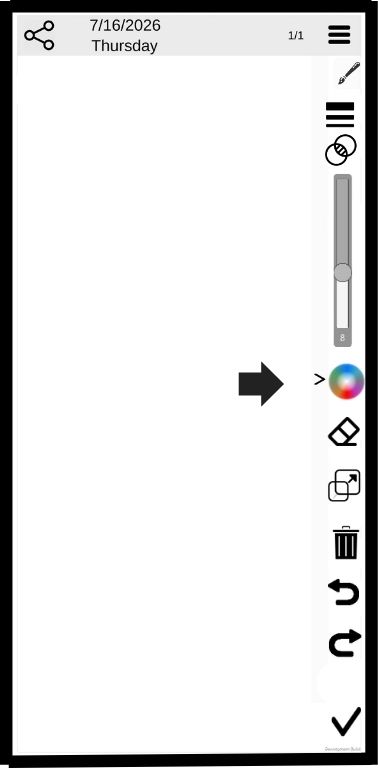 Click the color wheel button