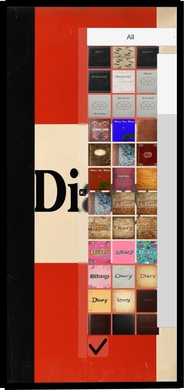Select and click a cover from the gallery